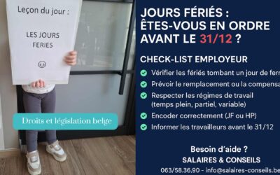 🎯 Jours fériés en Belgique : comment bien gérer les récupérations avant le 31 décembre ?