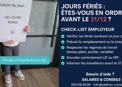 🎯 Jours fériés en Belgique : comment bien gérer les récupérations avant le 31 décembre ?